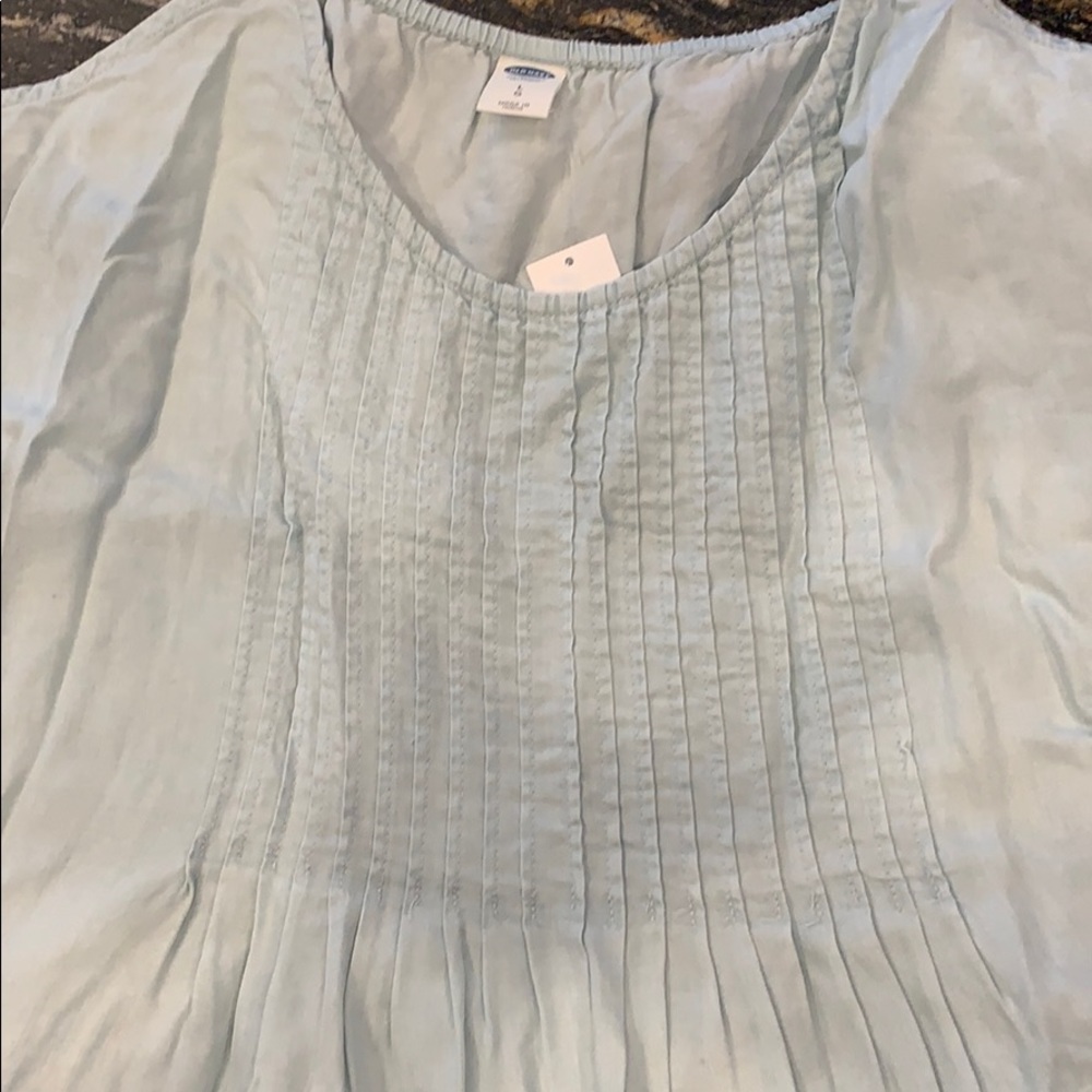 Light blue tencel swing tank.